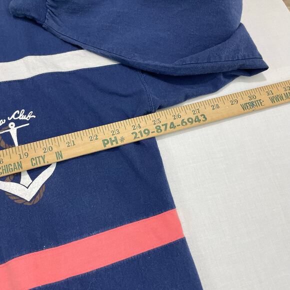 VTG 80s Blue SK Sport Marina Club Anchor Jacket, Size L, Made in USA - Picture 3 of 7